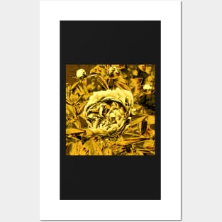 Golden flower Posters and Art